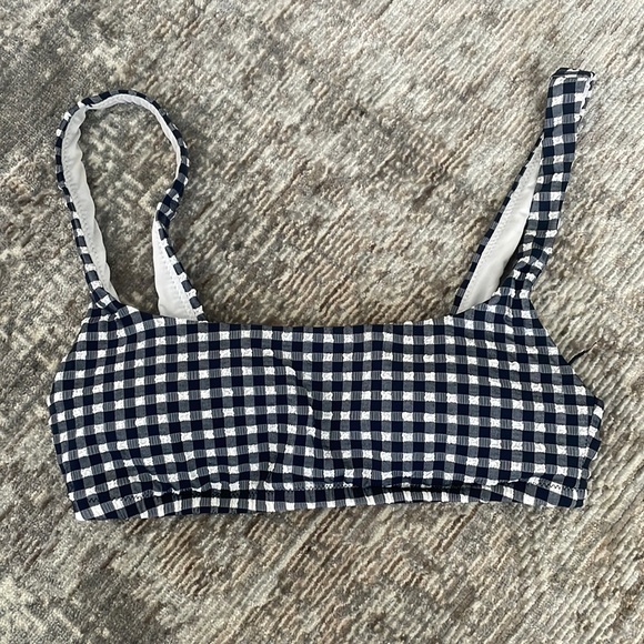 J. Crew Other - J.Crew Gingham Swim Top